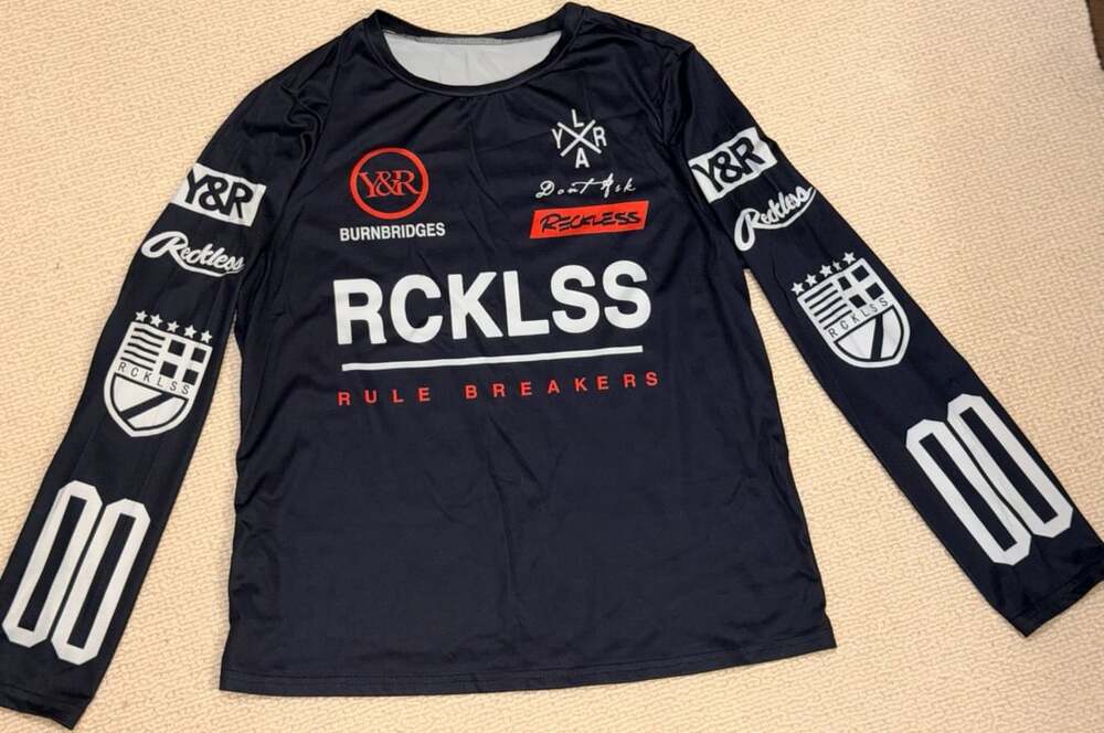 Reckless Rule Breakers Long Sleeve Shirt Size L Black